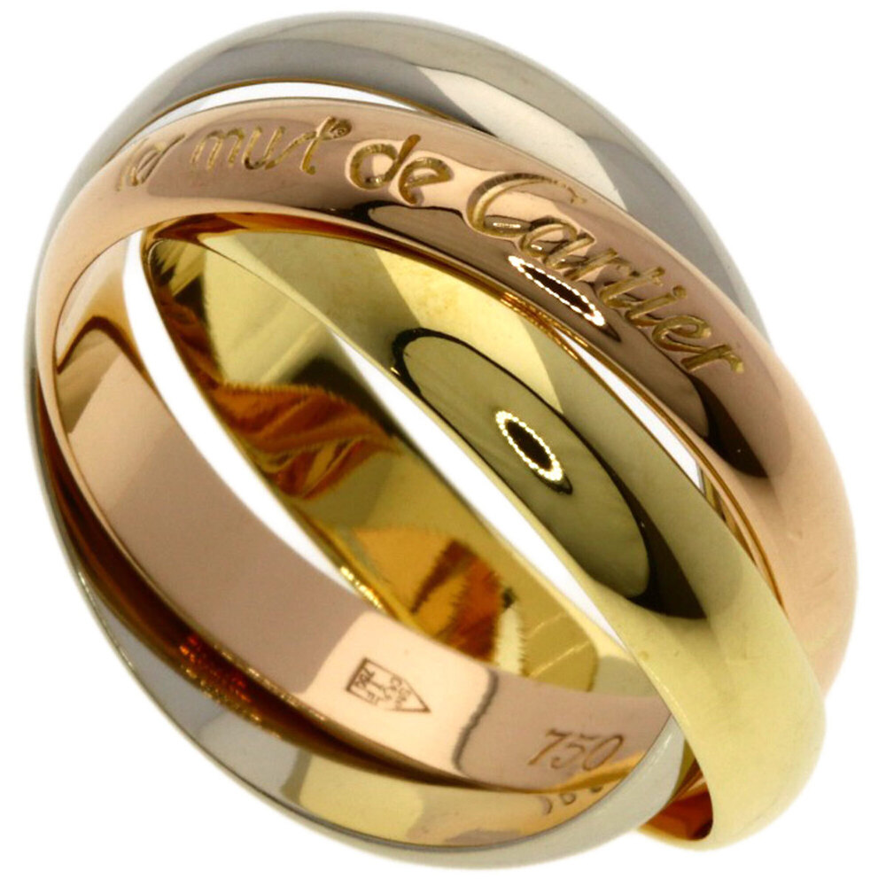 CARTIER Authentic 18k Gold Trinity Ring #51
